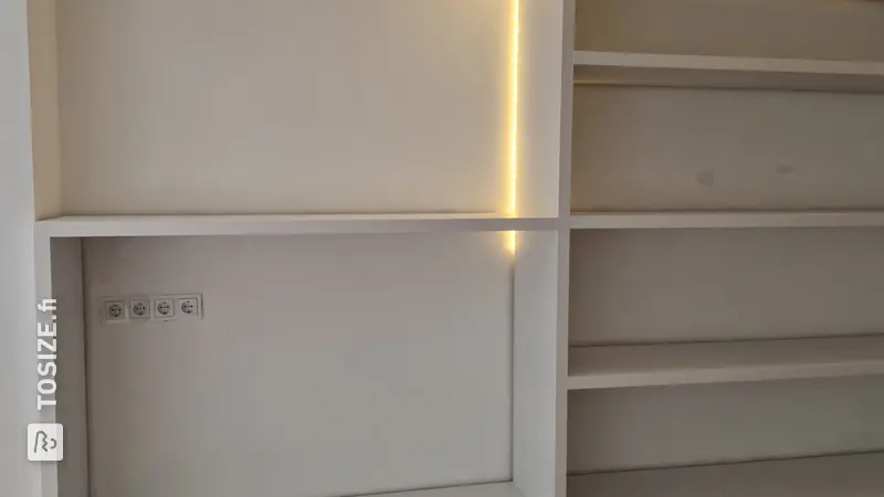 Unique Custom MDF Bookcase and TV Cabinet by Eibert