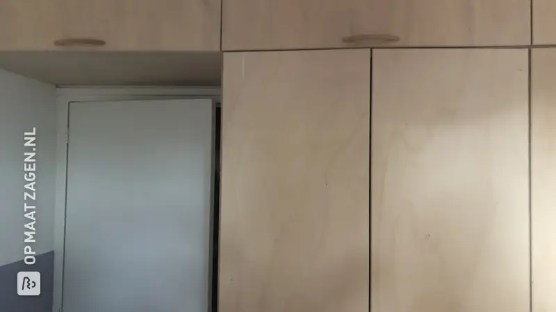 Stylish Wardrobe with Plywood Cabinet Doors, by Erik