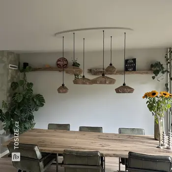 DIY Ceiling Lamp for the Living Room, by Ellen