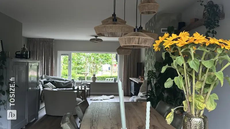 DIY Ceiling Lamp for the Living Room, by Ellen