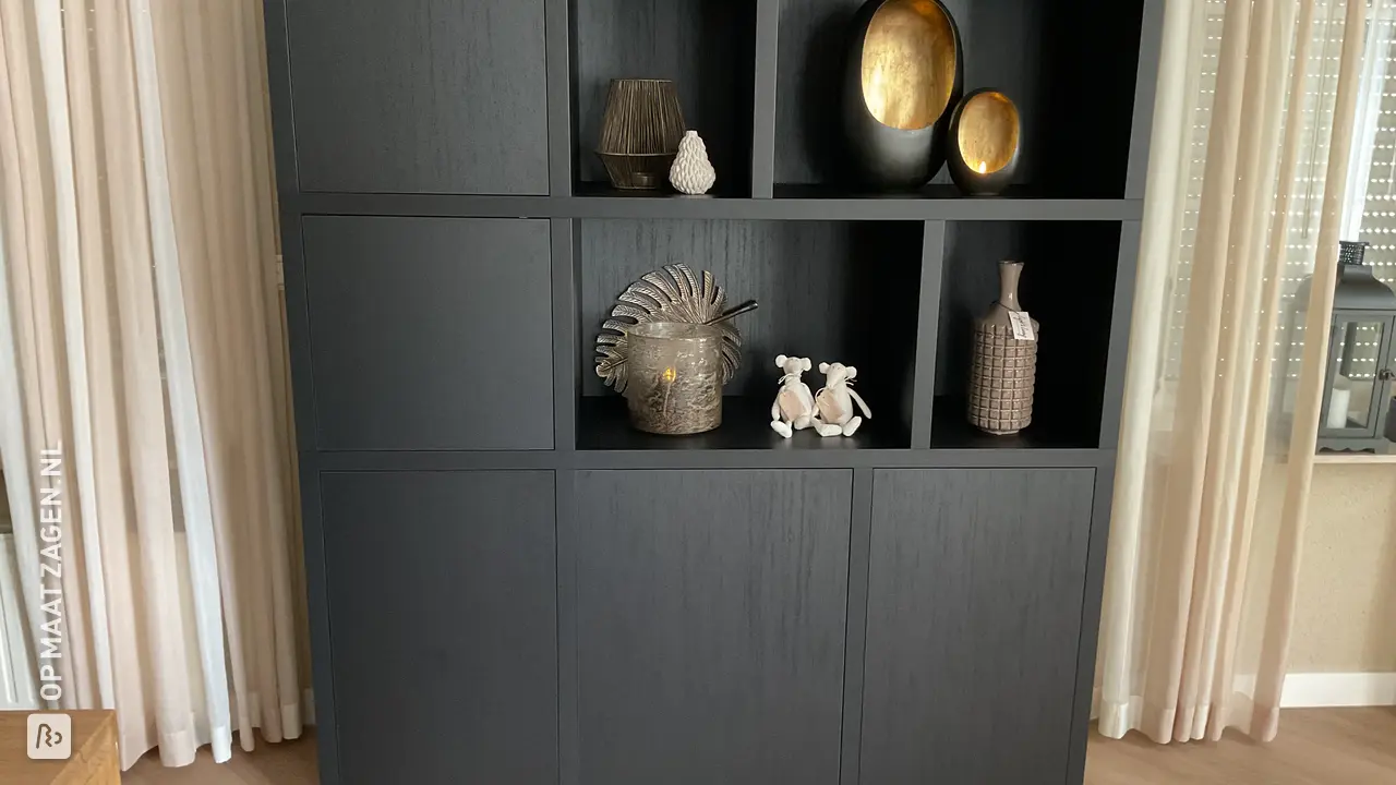 Stylish Black Oak Living Room Cabinet, by Patrik