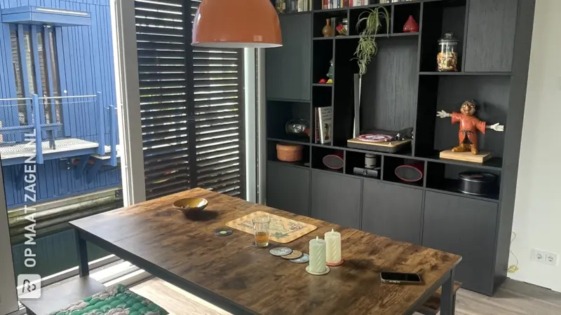 Stylish Black Wall Cabinet for the Living Room, by Michelle