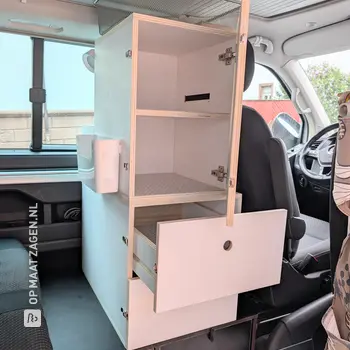 Modulaire kast voor VW T6-ombouw, van Carolin