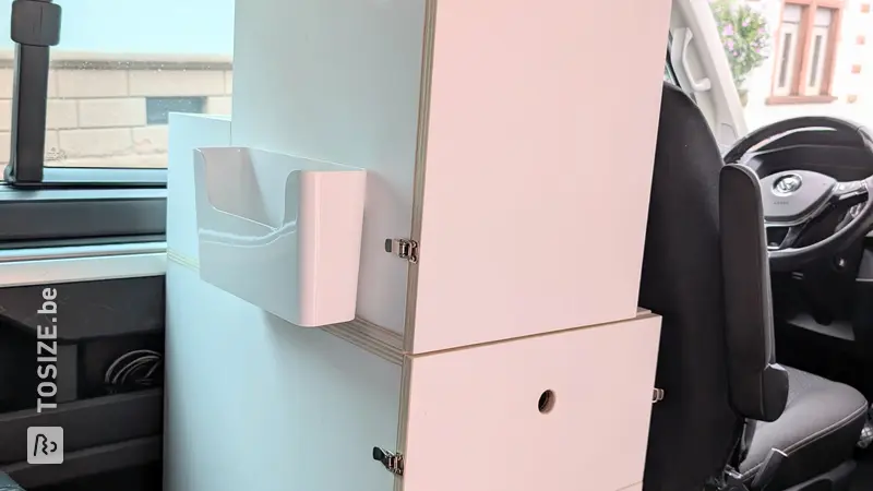 Meuble modulaire pour aménagement de VW T6, par Carolin