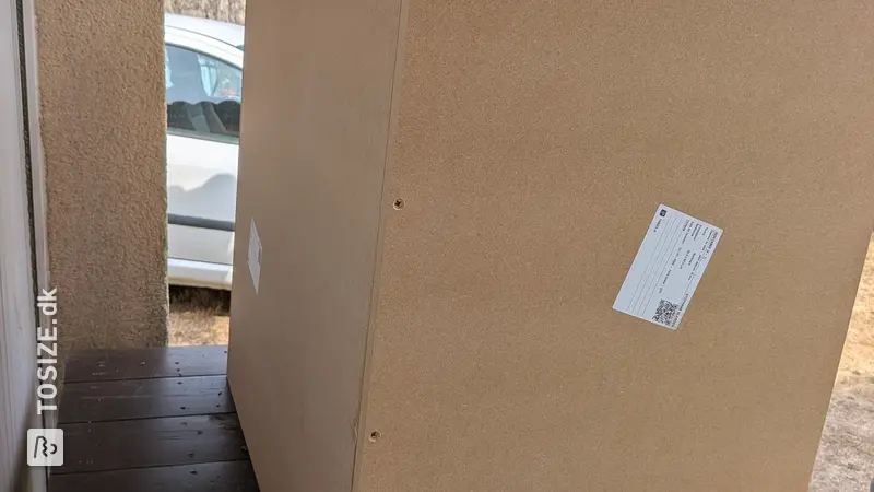 Creation of a storage unit in 18mm MDF, by STEPHANE