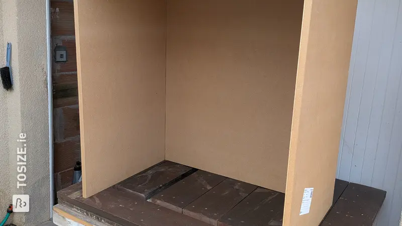 Creation of a storage unit in 18mm MDF, by STEPHANE