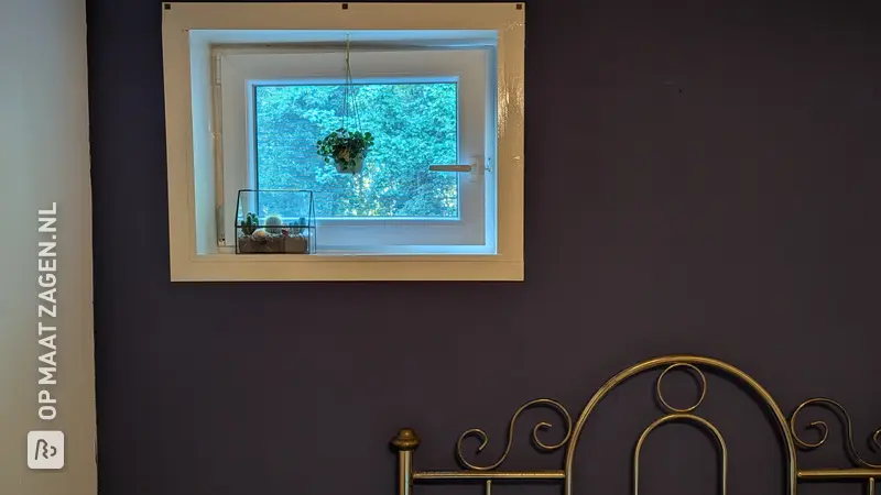 Wooden Trim for Window Frame in Old Farmhouse, by Cathelijn