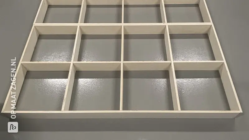 Train Table Base made of Plywood Strips, by AH