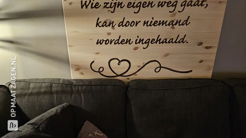Making a Unique Wall Sign Using Wood Burning Technique, by Linda