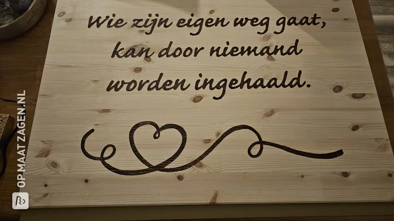 Making a Unique Wall Sign Using Wood Burning Technique, by Linda