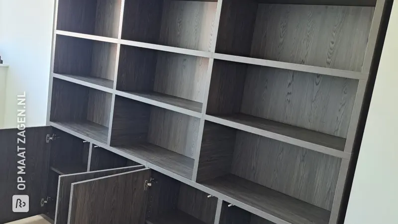 Stylish Office Bookcase in Dainty Oak, by Mireille