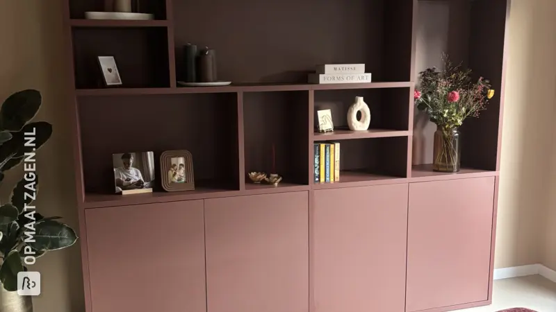 Stylish Rust Brown Compartment Cabinet for the Living Room, by Carmen