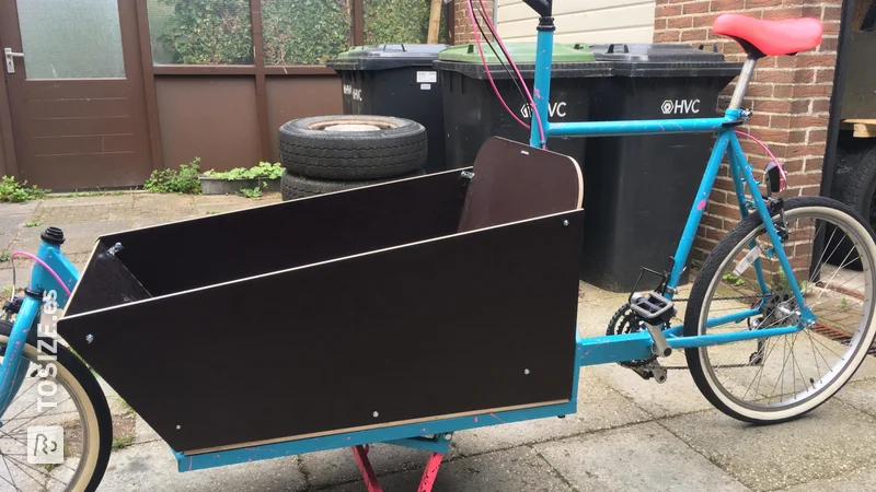 Bricolaje: contenedor para una bicicleta de carga / bicicleta de carga casera, por Zoltan