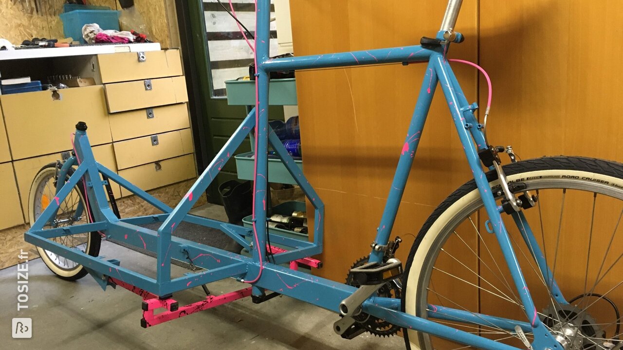 Bricolage: conteneur pour un vélo cargo / vélo cargo fait maison, par Zoltan