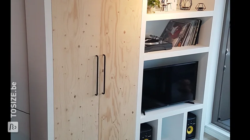 Self-designed TV cabinet &amp; computer cabinet, by Isabella