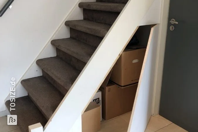 Making your own staircase cupboard