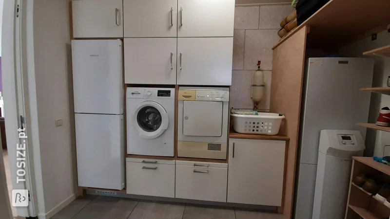 Utility room conversion with Multiplex Okoumé Waterproof, by Martin