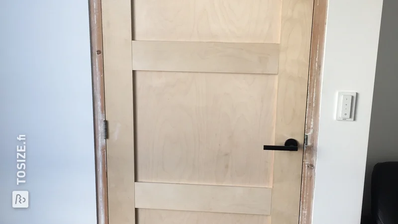 Homemade interior door from Multiplex Birch, by Redmer