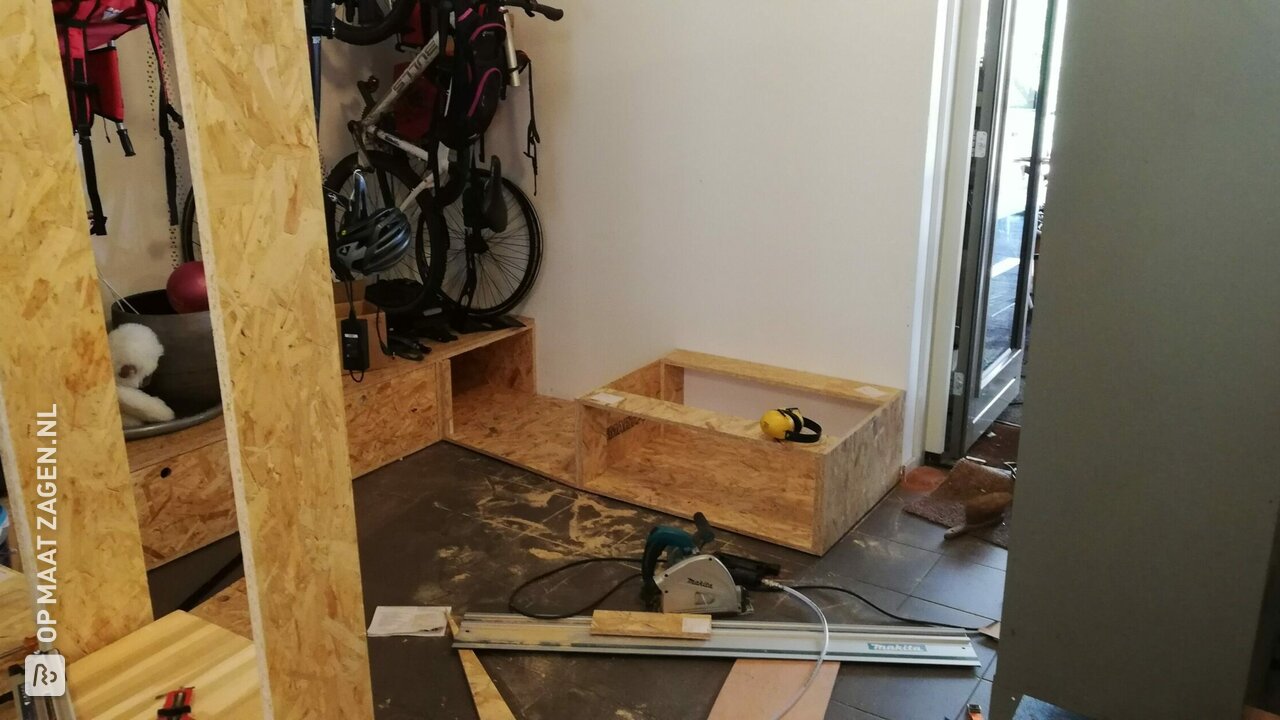 Uitbreiding van bestaande kast met OSB, door Michiel
