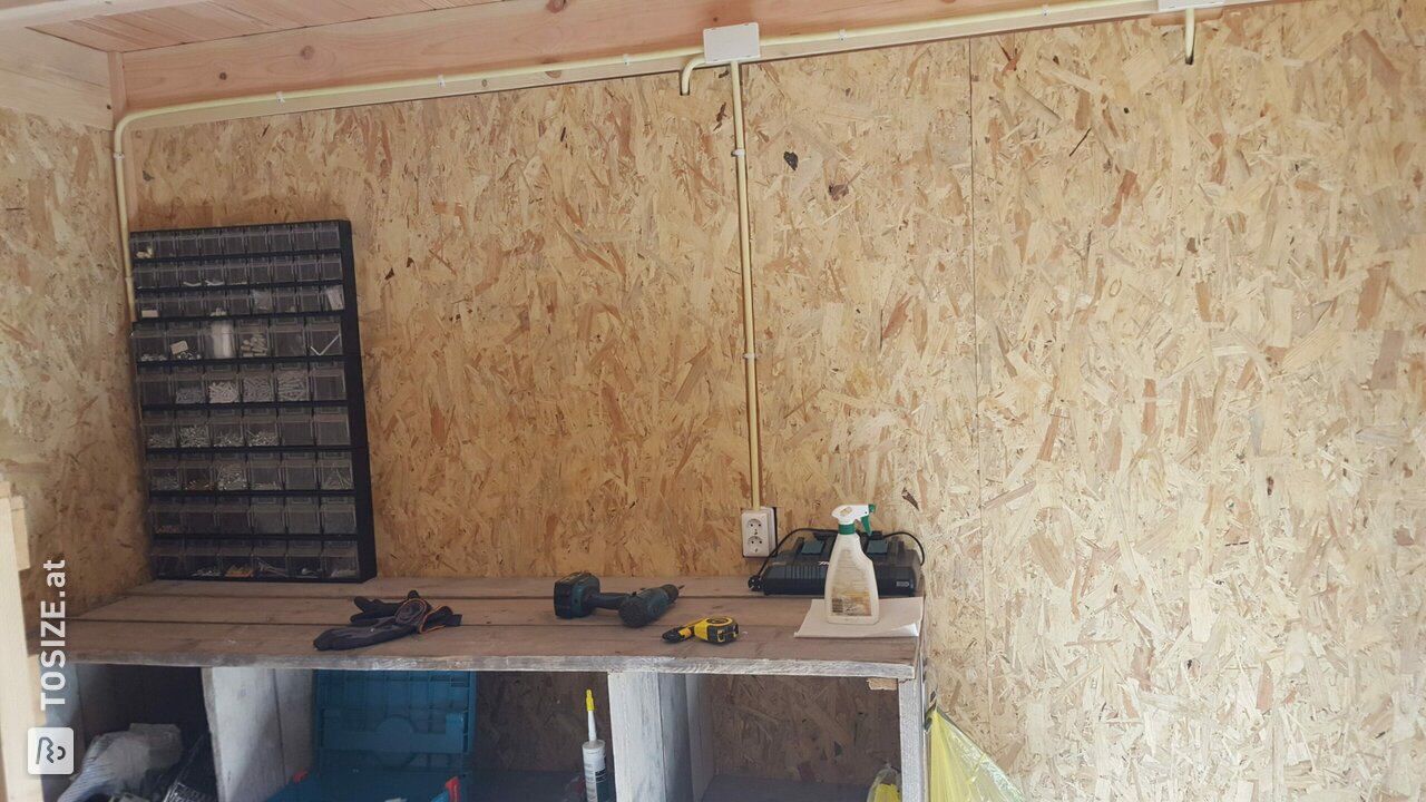 Decken Sie die Wand mit OSB-Platten 9 mm ab, von Martijn