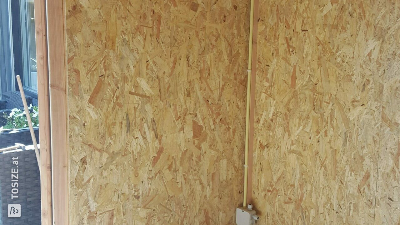Decken Sie die Wand mit OSB-Platten 9 mm ab, von Martijn
