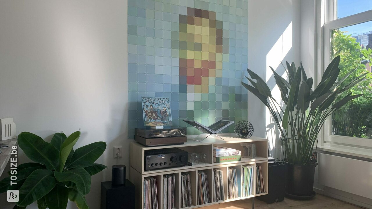 Muziek Vinyl kast van Populieren Multiplex, door Julius