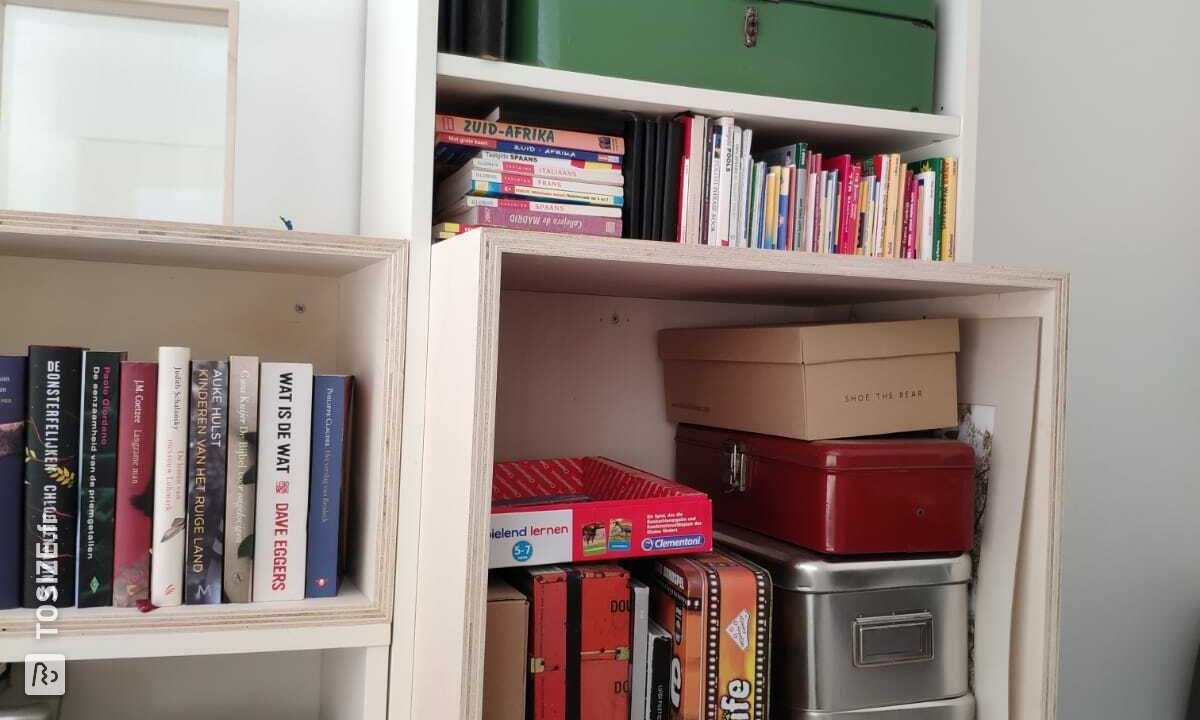 Bibliothèque sur mesure de Multiplex Intérieur Peuplier, par Jacques