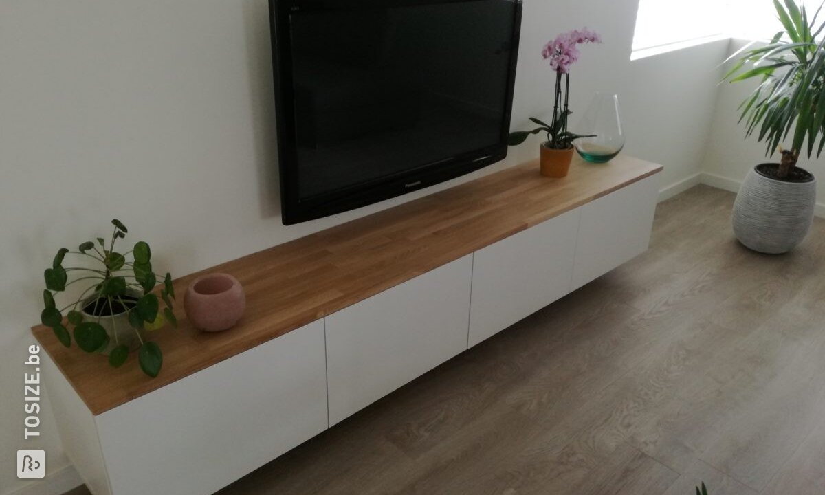 TV-meubel en dressoir afwerken met eikenhout