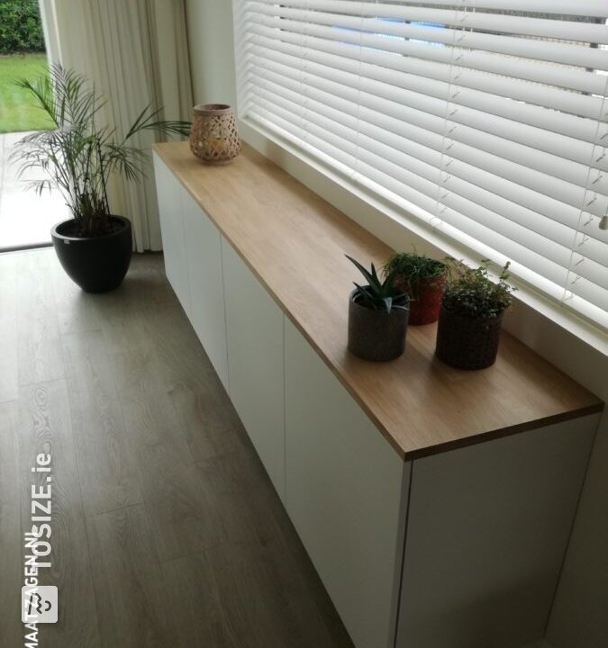 Finish TV cabinet and sideboard with oak