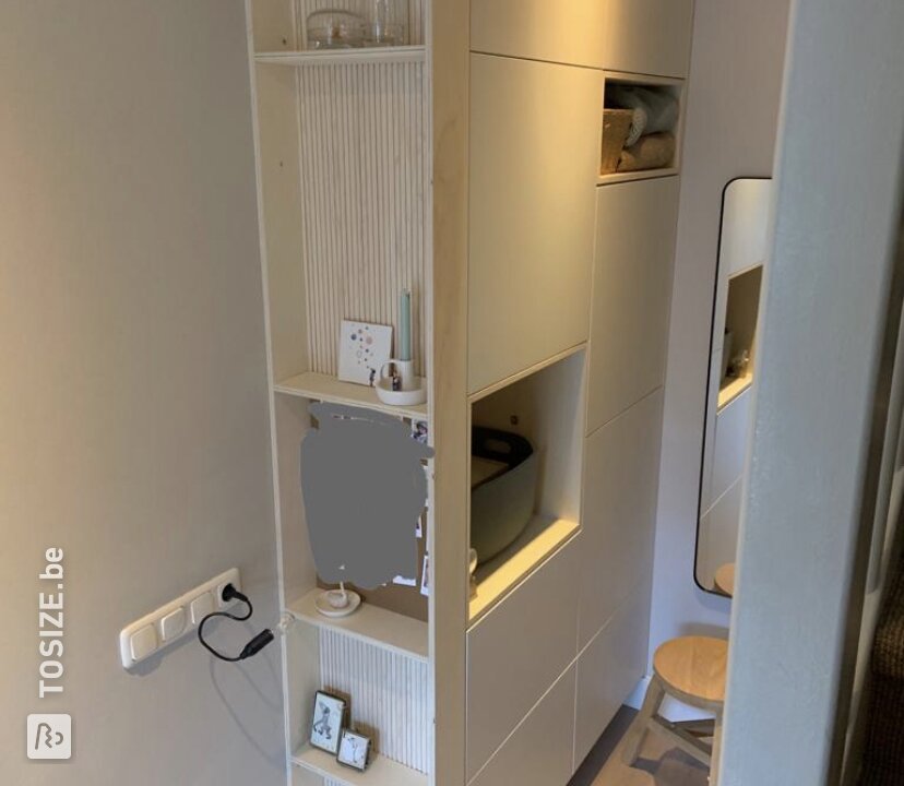 Ikea Besta hack – opbergkast in de hal, door Karin