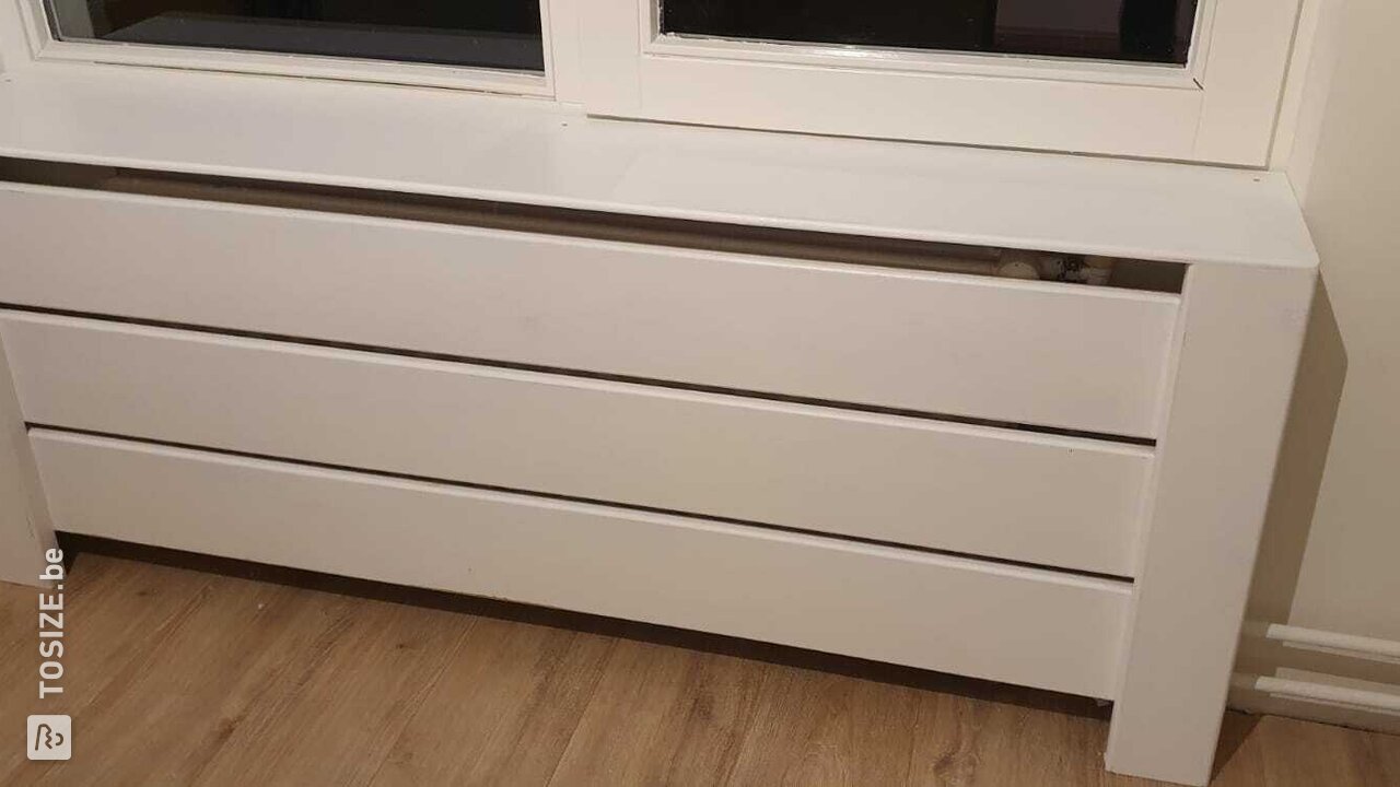 Twee keer strakke radiatorombouw met MDF, door Nisette