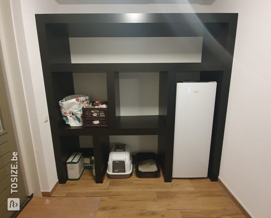 Wandkast voor in de berging maken