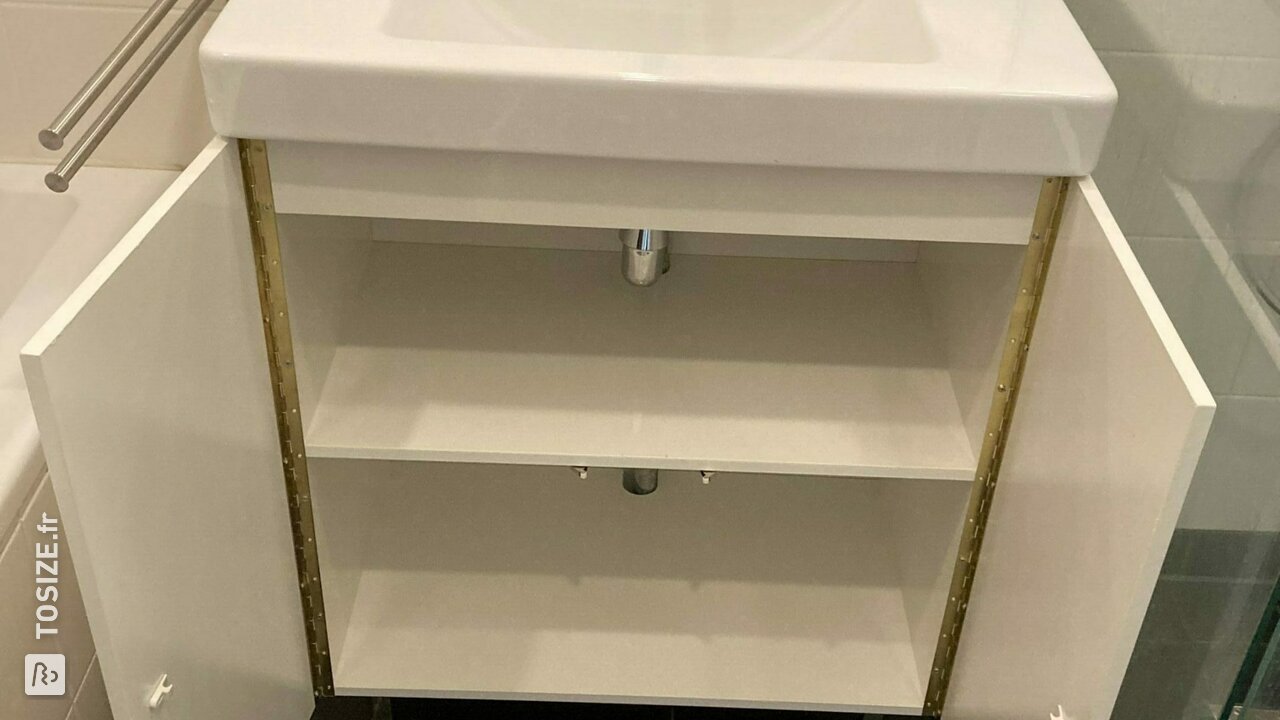Meubles de lavabo en MDF résistant à l'humidité, par Joris