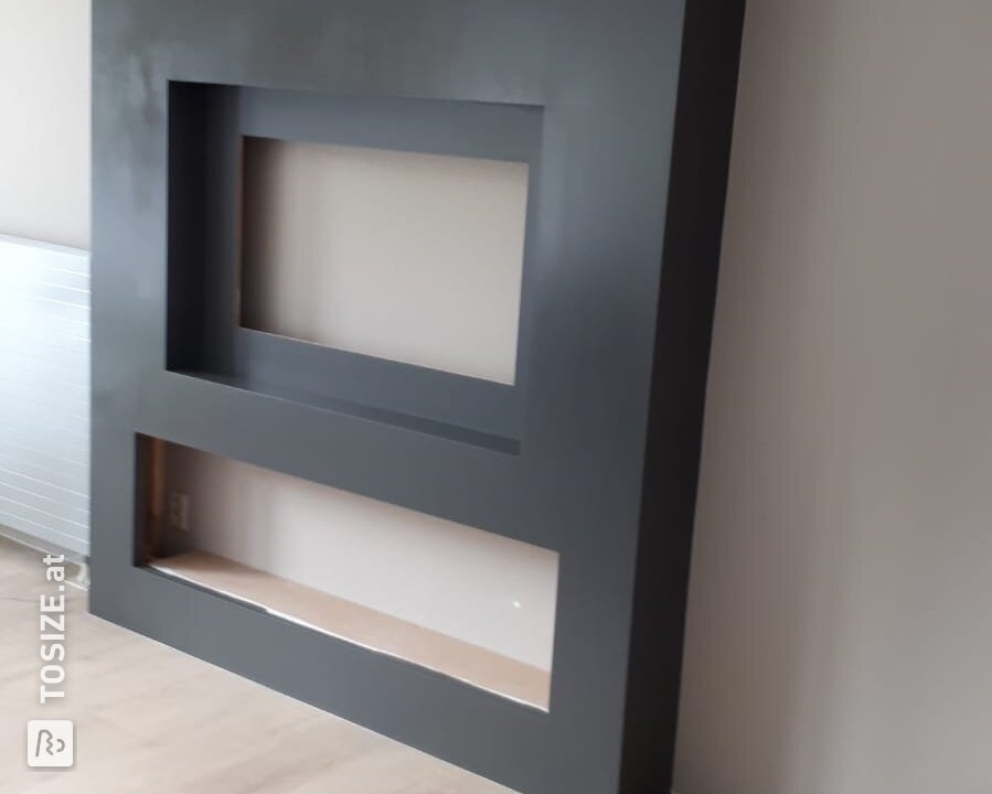 Hausgemachte Kamin-TV-Möbel von Mdf, von Peter