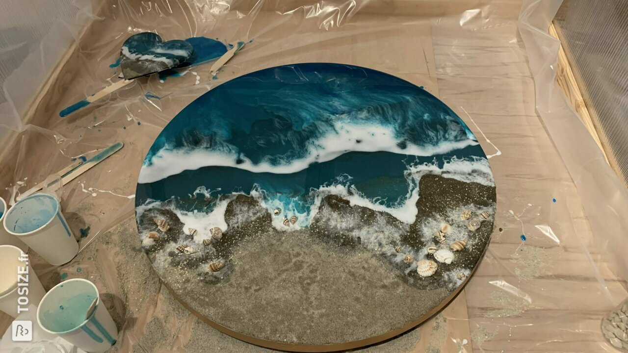 Réaliser une œuvre d'art de la mer étape par étape, avec Joyce
