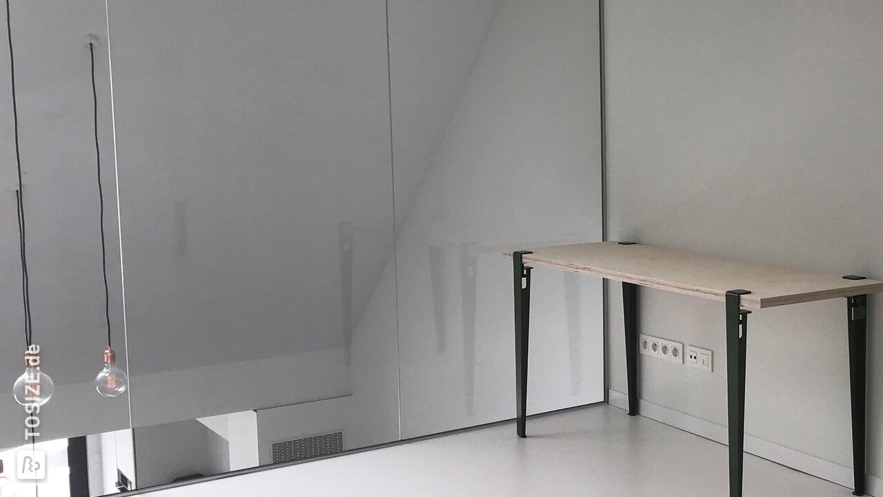DIY Schreibtisch aus Multiplex-Birke