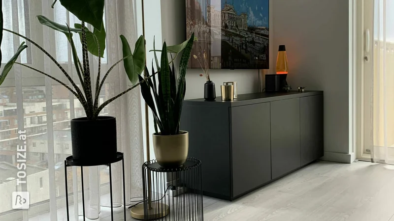 Modern TV sideboard of MDF blank, by Koen