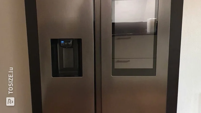 Umbauschrank für amerikanischen Kühlschrank von Dion und Angelica