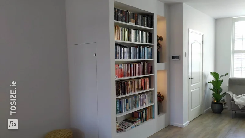 Staircase/Bookcase made to measure from MDF, by Harry