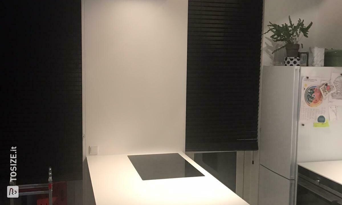 Self-made MDF Cove around the extractor hood, by Marco