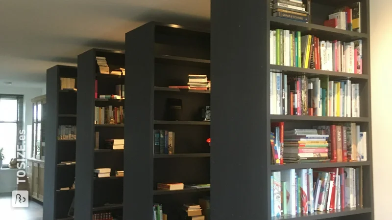 Custom bookcases by De Eyk assembly & maintenance