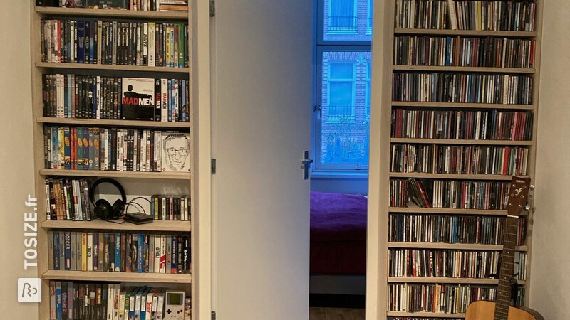 Armoire multimédia sur mesure en contreplaqué de bouleau, par Yorick