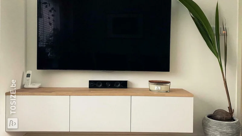 Pimp your TV furniture easily with solid oak, by Erik