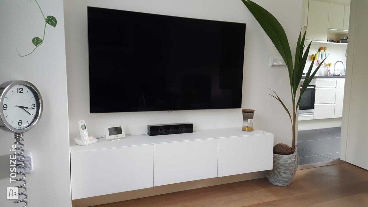 Pimp your TV furniture easily with solid oak, by Erik