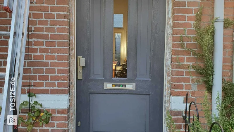 Restore front door with MDF tricoya, by Paul