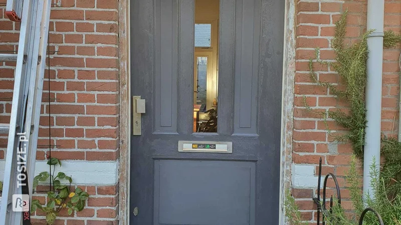 Restore front door with MDF tricoya, by Paul