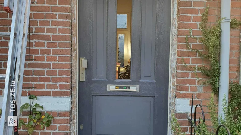 Restaurer la porte d'entrée en MDF tricoya, par Paul