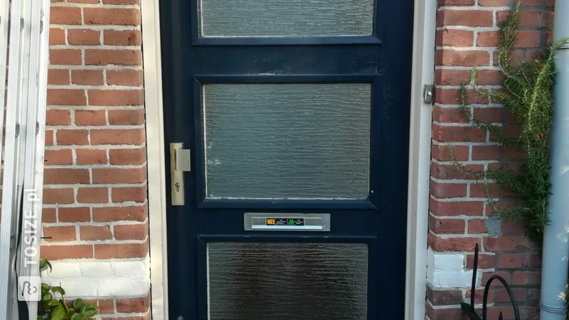 Restore front door with MDF tricoya, by Paul