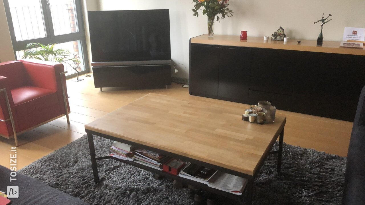 Tavolo IKEA come nuovo di nuovo con rovere massello, di Herma