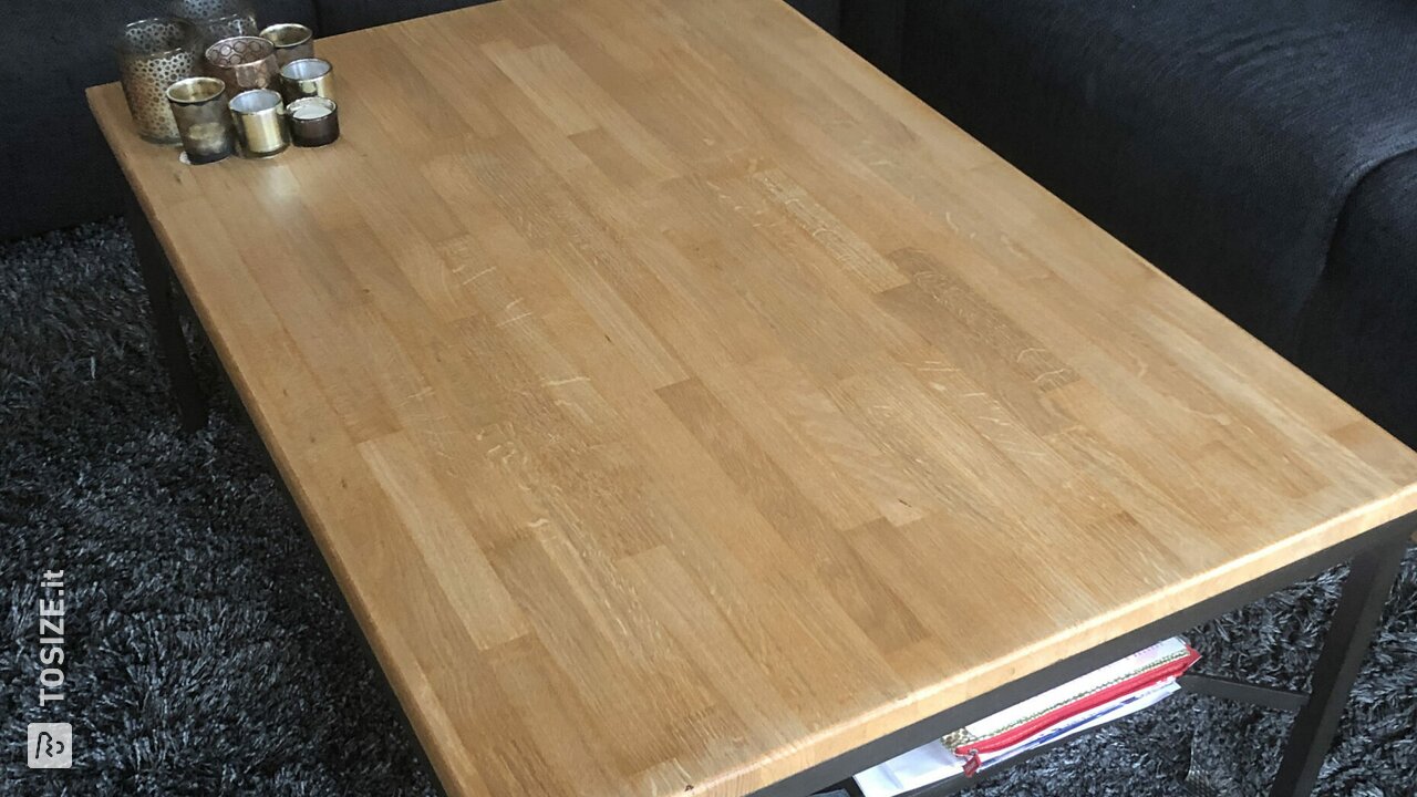 Tavolo IKEA come nuovo di nuovo con rovere massello, di Herma